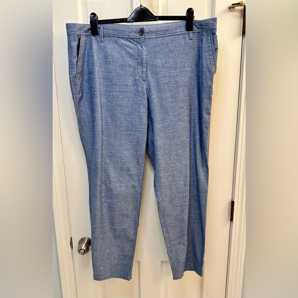 Talbots Chambray Pants 16W